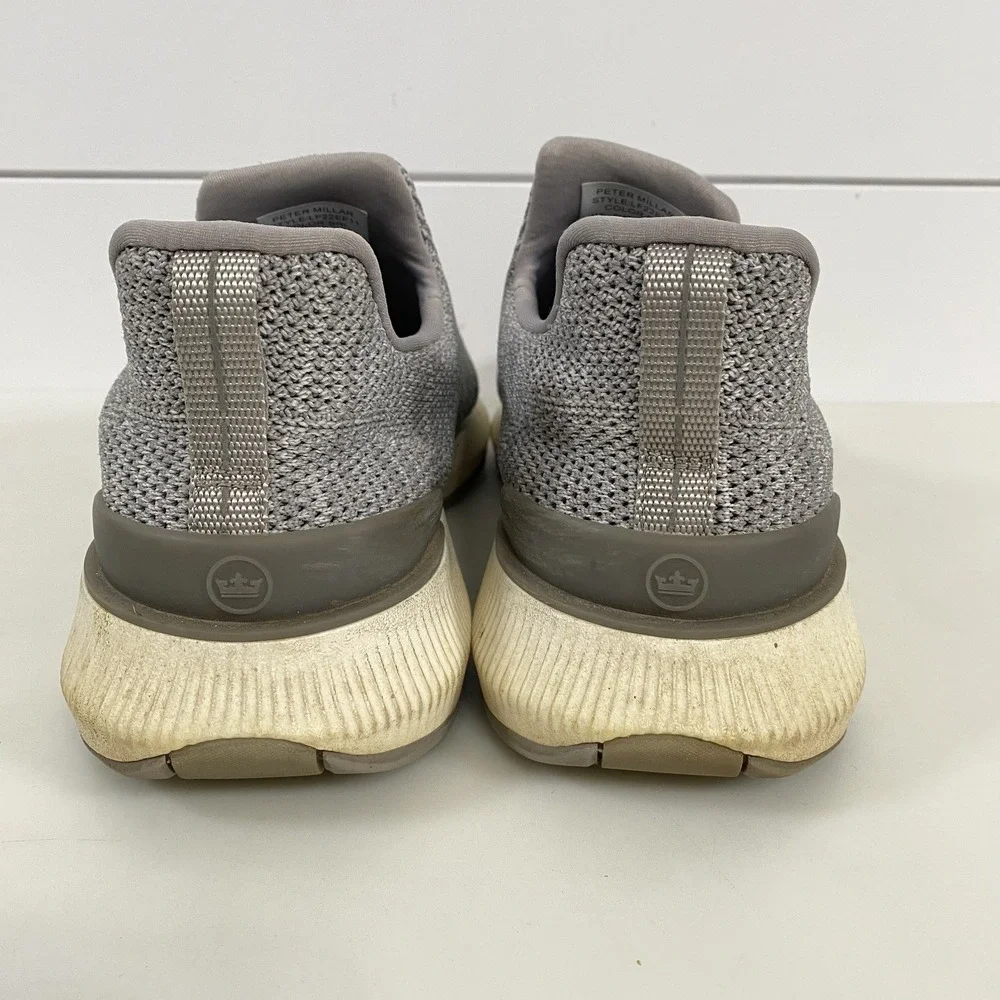 Peter‎ Millar Mens Hyperlight Apollo Slip On Sneakers Shoes sz 8 Gray Knit